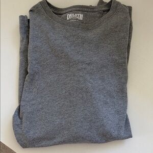 Duluth Trading Co Men's Long Sleeve Gray Tee